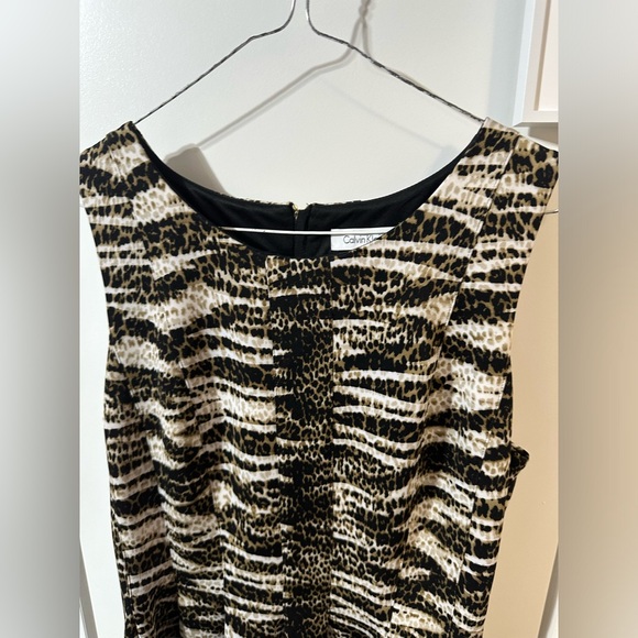 Calvin Klein pleated full volume skirt striped size 12 - Picture 12 of 15